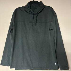 Apana Women’s Pullover Sweater L Dark Gray Athleisure Yoga Gym Athletic Casual